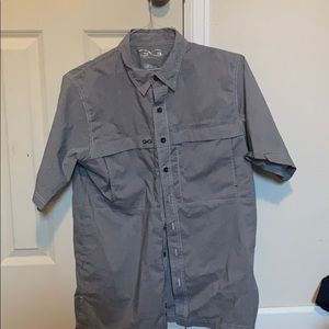 Game guard button shirt